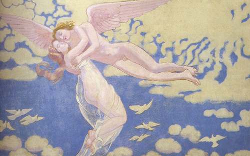 Denis Maurice Cupid Carries Psyche To The Heavens