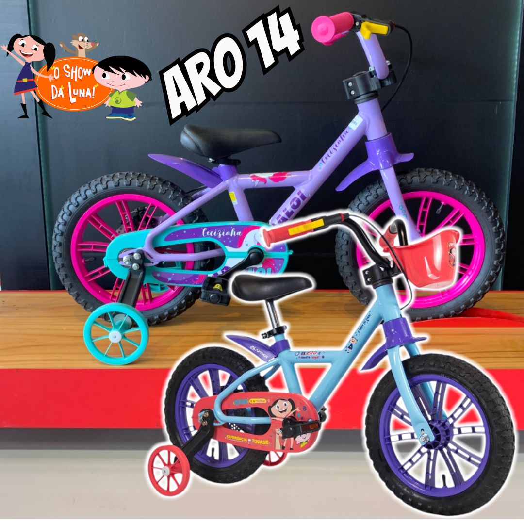 Bicicleta Infantil Aro 14 Show da Luna, Nathor