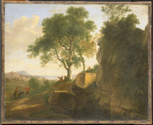 Swanevelt, Herman van Итальянский пейзаж, 1643, 56 cm х 69 cm, Холст, масло