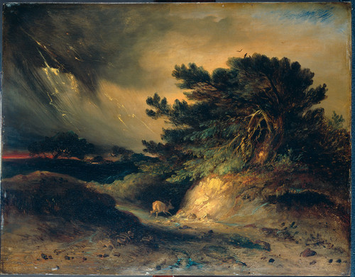 Tavenraat, Johannes Буря, 1843, 31 cm х 39,8 cm, Дерево, масло