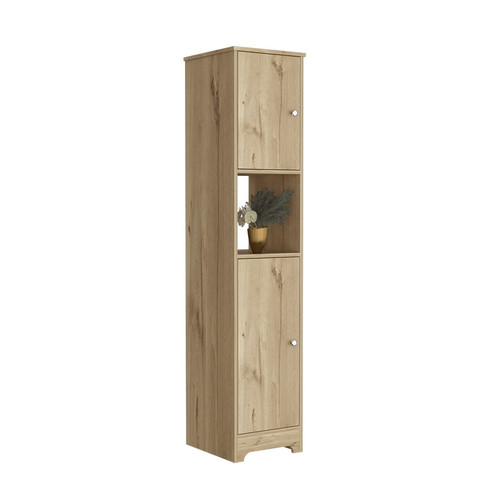 Linen Cabinet Albany%2C Four Interior Shelves%2C Light Oak Finish%2CHigh quality and durable.jpg