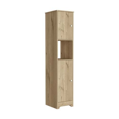 Linen Cabinet Albany%2C Four Interior Shelves%2C Light Oak Finish%2CHigh quality and durable.jpg