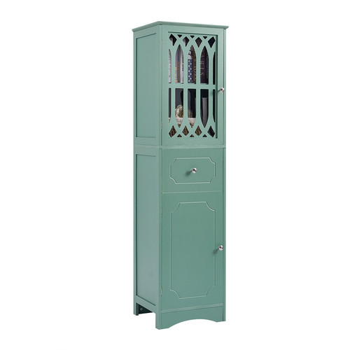 Tall Bathroom Cabinet%2C Freestanding Storage Cabinet with Drawer and Doors%2C MDF Board%2C Acrylic .jpg
