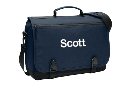 messanger laptop bag personalized BG304 navy.jpg