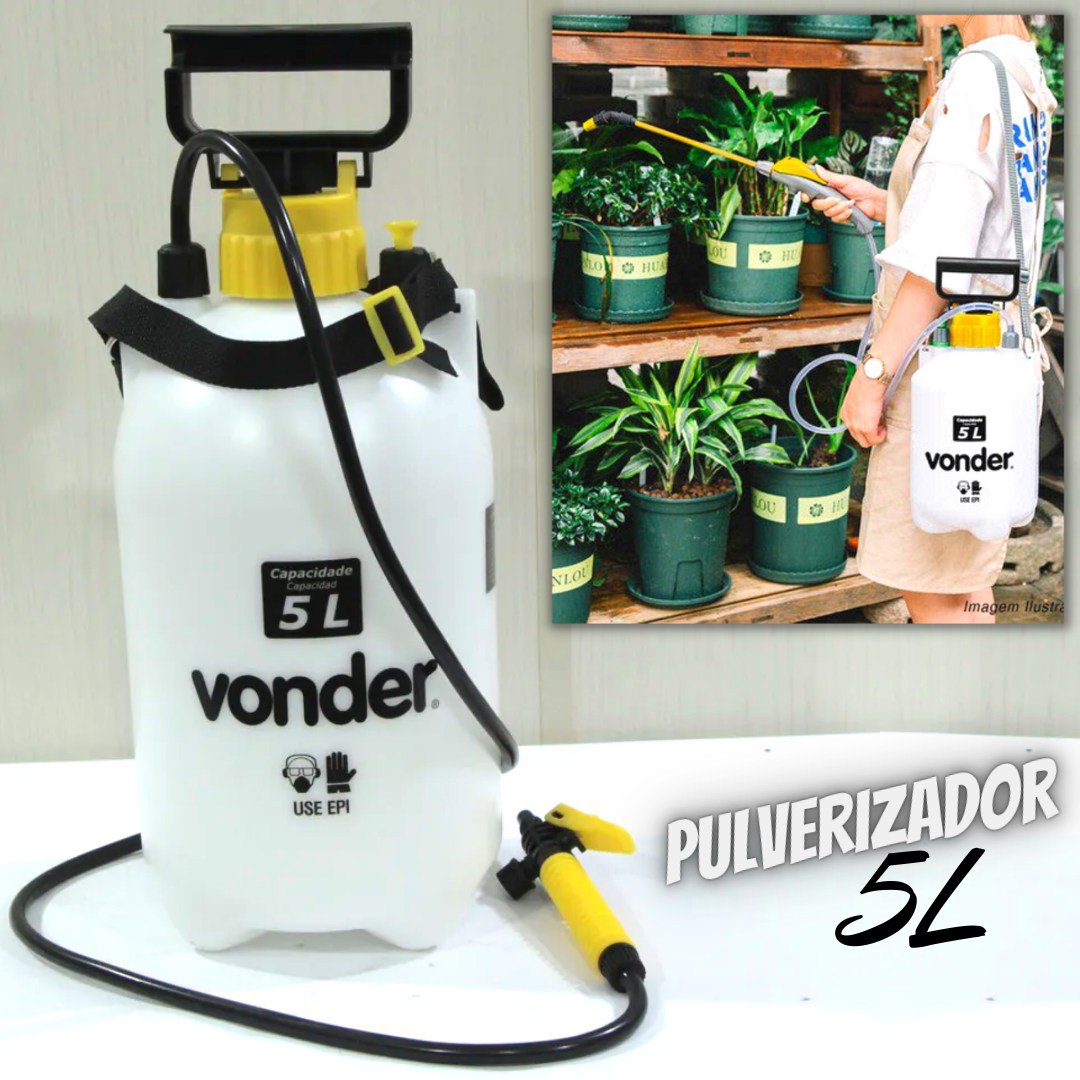 Pulverizador Lateral 5 Litros, Com Compressão Prévia Pl 005 Vonder