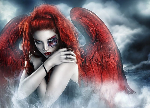 HD wallpaper red angel red fantasy lovely gothic angel dark beauty.jpg