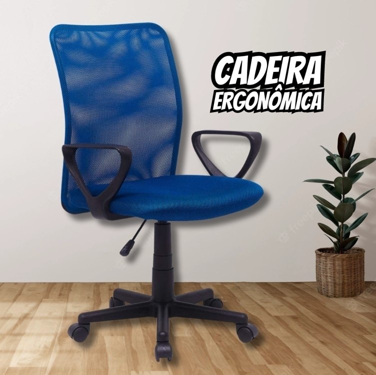 Cadeira Escritório Relevo Azul CRFH HO37391