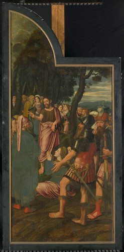 Jan van Coninxloo II (копия) Триптих со сценами из жизни Иоанна Крестителя,проповедь Иоанна Крестите