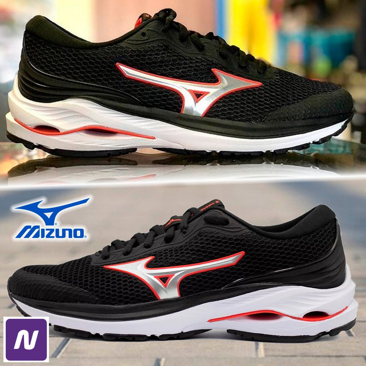 Tênis Mizuno Wave Tornamic 2 Masculino – Preto