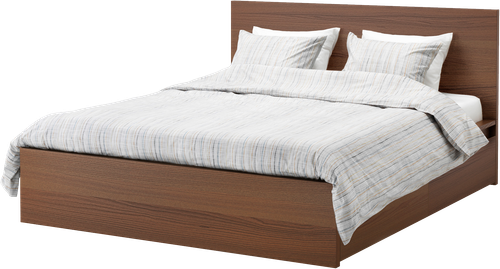 bedroom bed simple brown.png