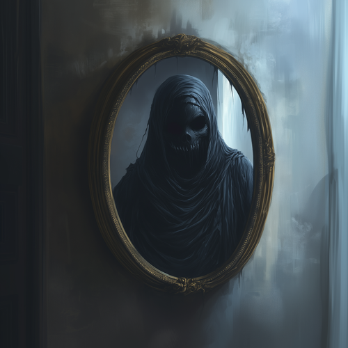 mantywastaken A black spectral wraith staring out of a mirror w b61e78b8 0cc9 4e13 93ec 4b5a5f4c05af.png
