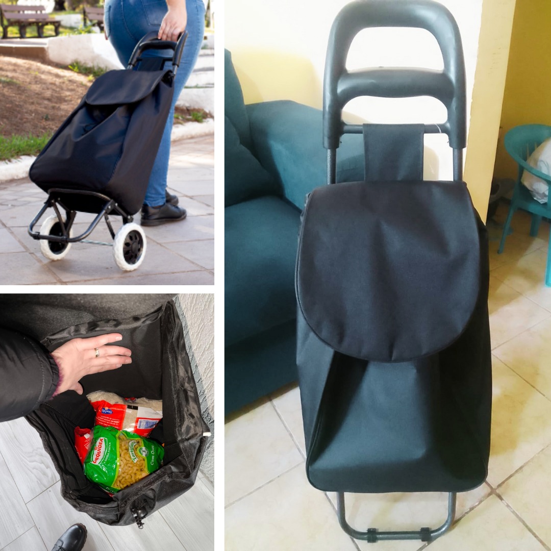 Mor – Carrinho De Compras Leva Tudo Bag To Go Preto