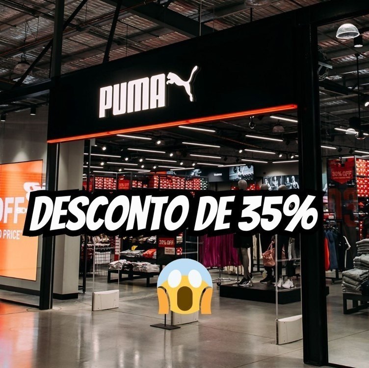 Seleção de produtos com 35% de desconto no site da PUMA