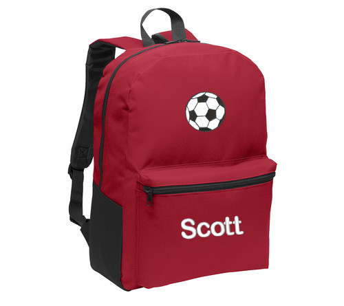 kids backpack bg203 personalized soccer red.jpg