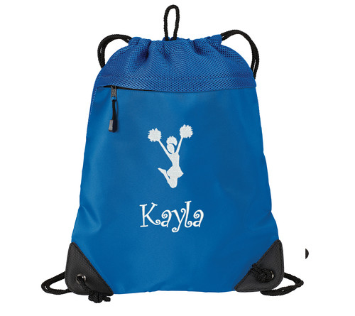 cinch pack BG810 personalized cheerleader blue amazon.jpg
