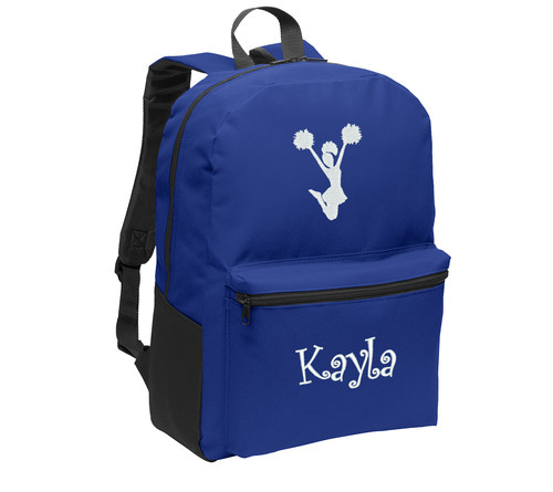 kids backpack bg203 personalized blue cheerleader.jpg
