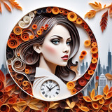  un reloj inteligente de alta tecnologa presentado sobre un fondo de paisaje urbano elegante y futu