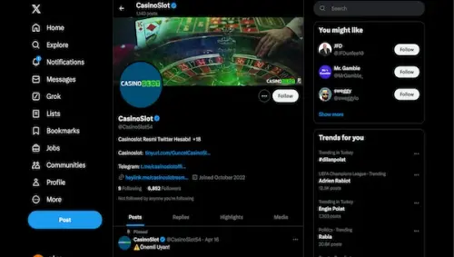 casinoslot giriş twitter