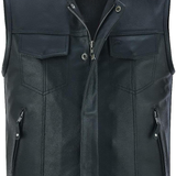 Leather Verse Leather Vest for mens