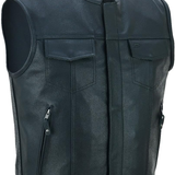 Leather Verse Leather Vest