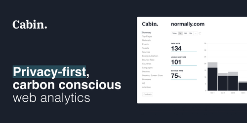 Cabin | Privacy-first, Google Analytics alternative