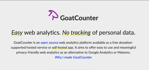 undefined Easy web analytics. No tracking of personal data.