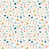 colorful terrazzo seamless texture free vector