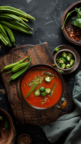 leonrud photo of natural self made tomato okra soup with okra e993049d 84ca 4ac5 a0ea a6c5f402190f 3.png
