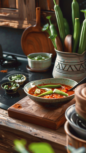 leonrud photo of natural self made tomato okra soup with okra e993049d 84ca 4ac5 a0ea a6c5f402190f 2.png