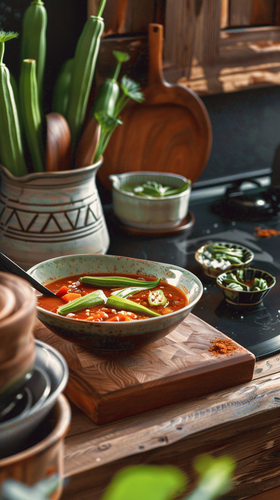 leonrud photo of natural self made tomato okra soup with okra e993049d 84ca 4ac5 a0ea a6c5f402190f 2.png