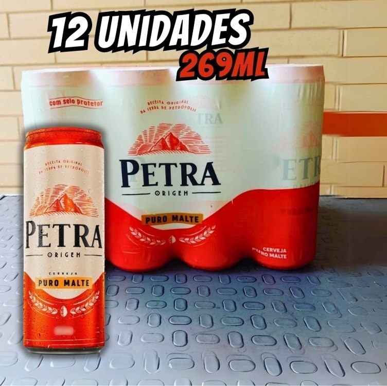 Cerveja Petra Puro Malte Puro Malte 12 Unidades Lata 269ml