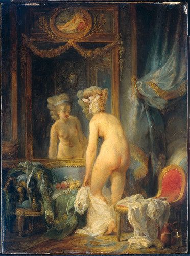 Schall, Jean Frederic Утренний туалет, 1820, 23,5 cm х 17,5 cm, Дерево, масло