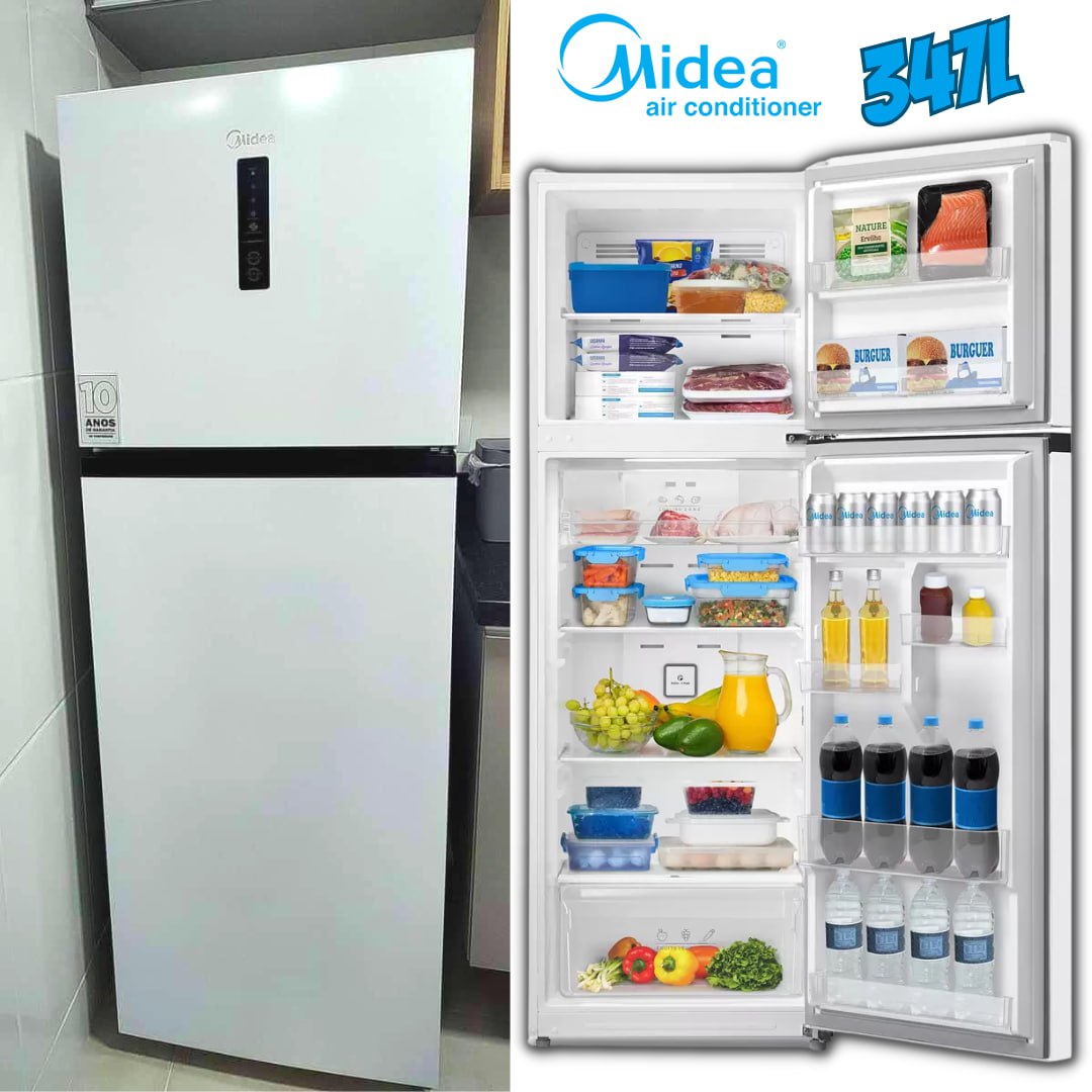 Geladeira/Refrigerador Midea Frost Free Duplex – Branco 347L MD-RT468MTA01