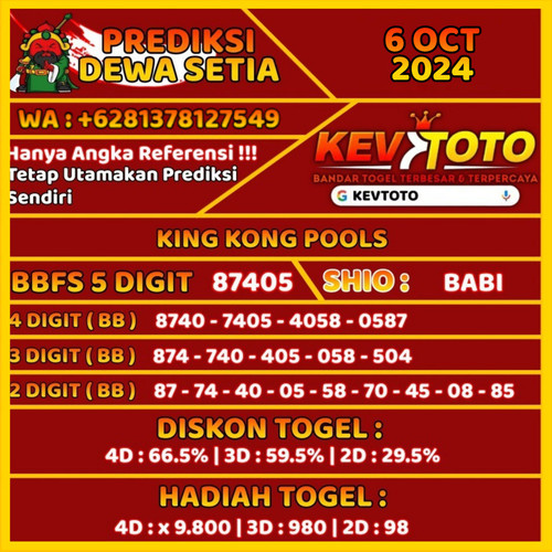 Prediksi Togel Toto 4D Kingkong Minggu 6 Oktober 2024.jpg