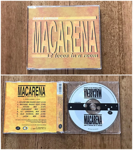 2 Locos In A Room Macarena (Dance Version) Australia CD SIngle 1996.jpg
