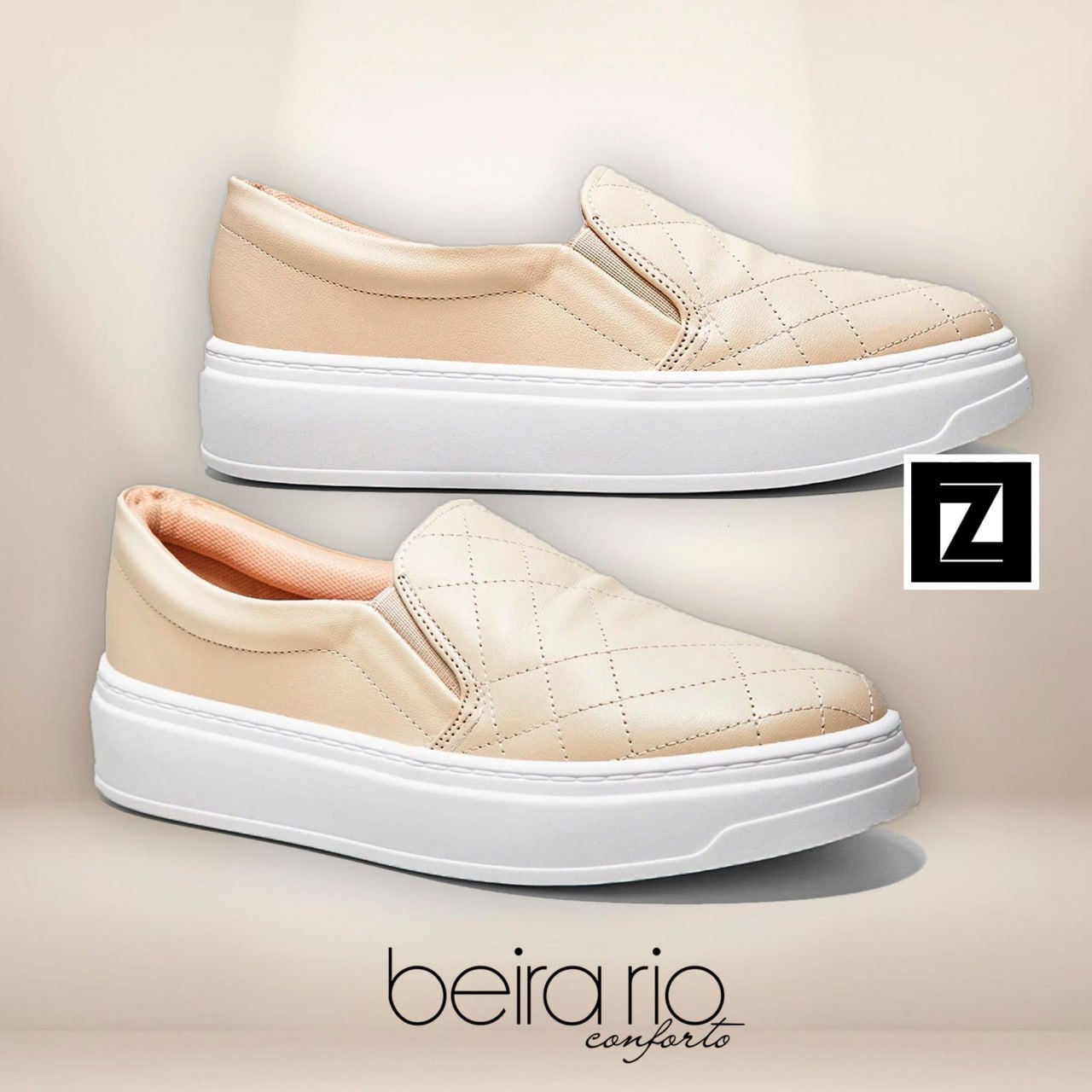 Slip On Beira Rio Casual Matelassê Feminino