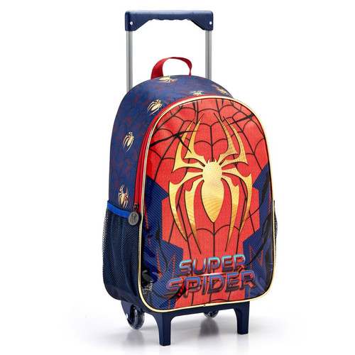 MOCHILA DE CARRINHO SUPER SPIDER ARANHA DOURADA INFANTIL MR41367.jpg