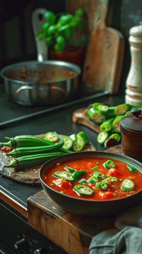 leonrud photo of natural self made tomato okra soup with okra f90cfa47 34a5 403e ac72 4d1884976638 3.png