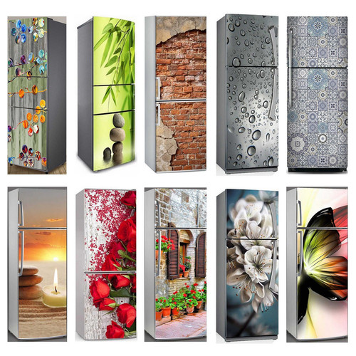 3D Self Adhesive Fridge Door Cover Wallpaper Dishwasher Fridge Wrap Sticker Kid's Art Fridge Door Co.jpg