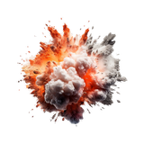 explosion explosion clipart transparent background ai generative free png
