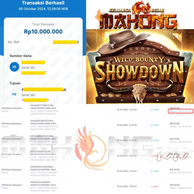 SELAMAT KEPADA ID XXXX JACKPOT PERMAINAN Wild Bounty Showdown PG Soft DI WEB MAHONGTOTO