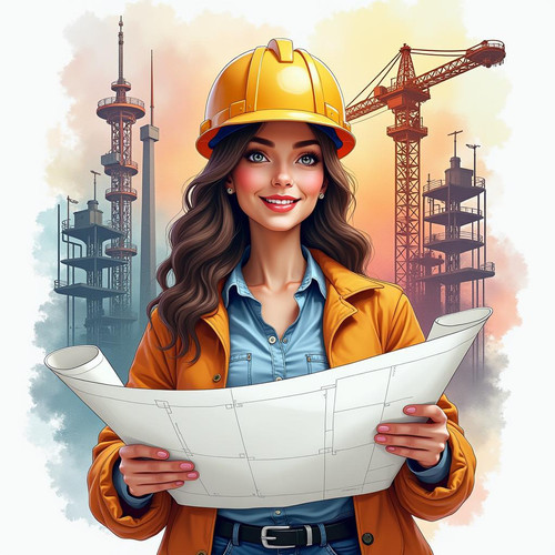 Beautiful_female_engineer_with_blueprints,_colorful_backdrop_with_watercolor_gadgets_and_tech._1.jpg