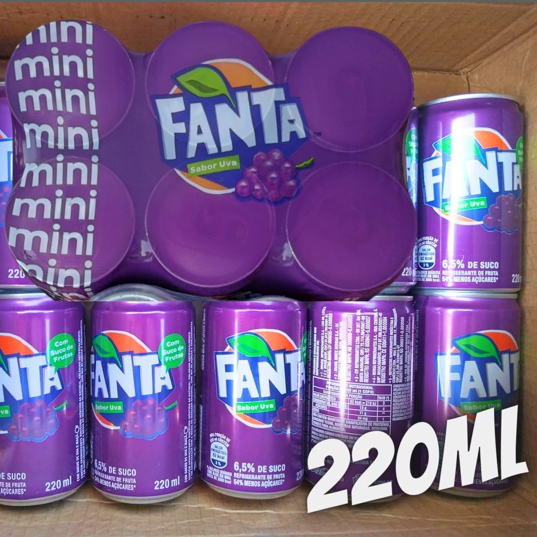 Pack de FANTA UVA LT 220ML 6 unidades