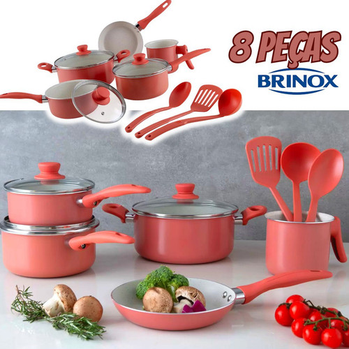 Jogo de Panelas Brinox de Alumínio Rosé 8 Peças Easy.jpg