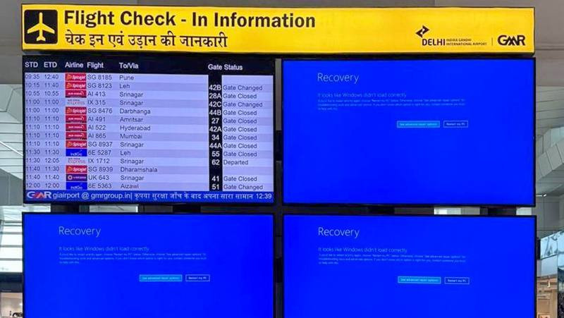 Guasti informatici di Crowdstrike su Windows bloccano Aeroporti