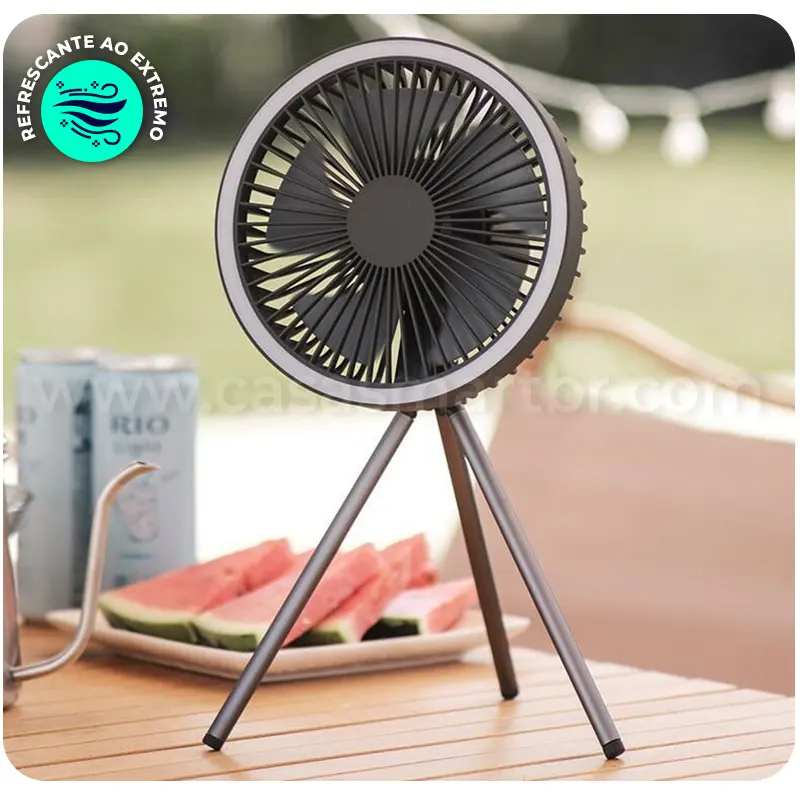 Ventilador de Coluna Portátil Recarregável - Casa Smart BR