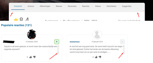 mijnserie scrollbalk