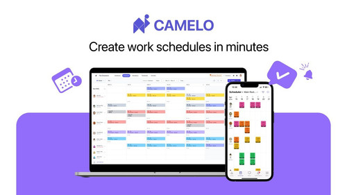 Create work schedules, track work hours, and message your team easily