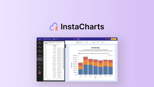 Instantly create beautiful charts from spreadsheet files; save and share interactive charts online