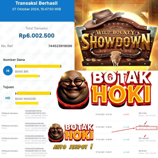 SELAMAT KEPADA ID XXXX JACKPOT PERMAINAN Wild Bounty Showdown Slot by PG Soft DI WEB BOTAKHOKI